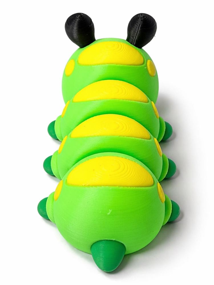 3D kloubová housenka – originální flexi figurka